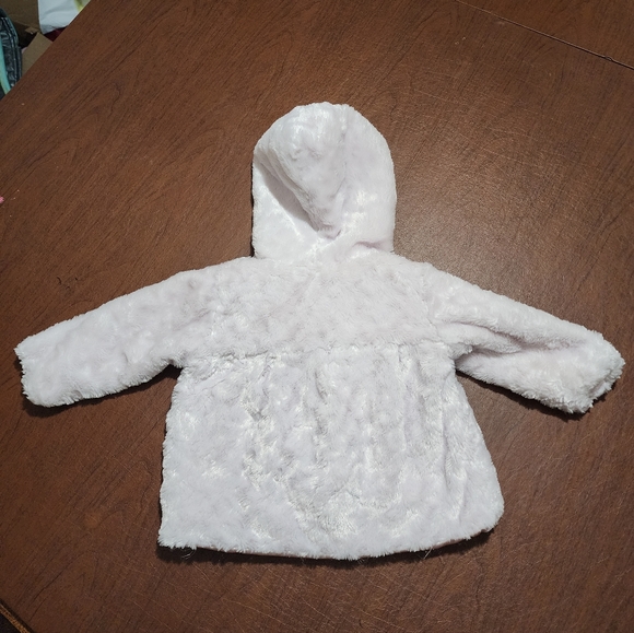 Young Hearts Cozy Fuzzy Baby Jacket - Picture 7 of 8